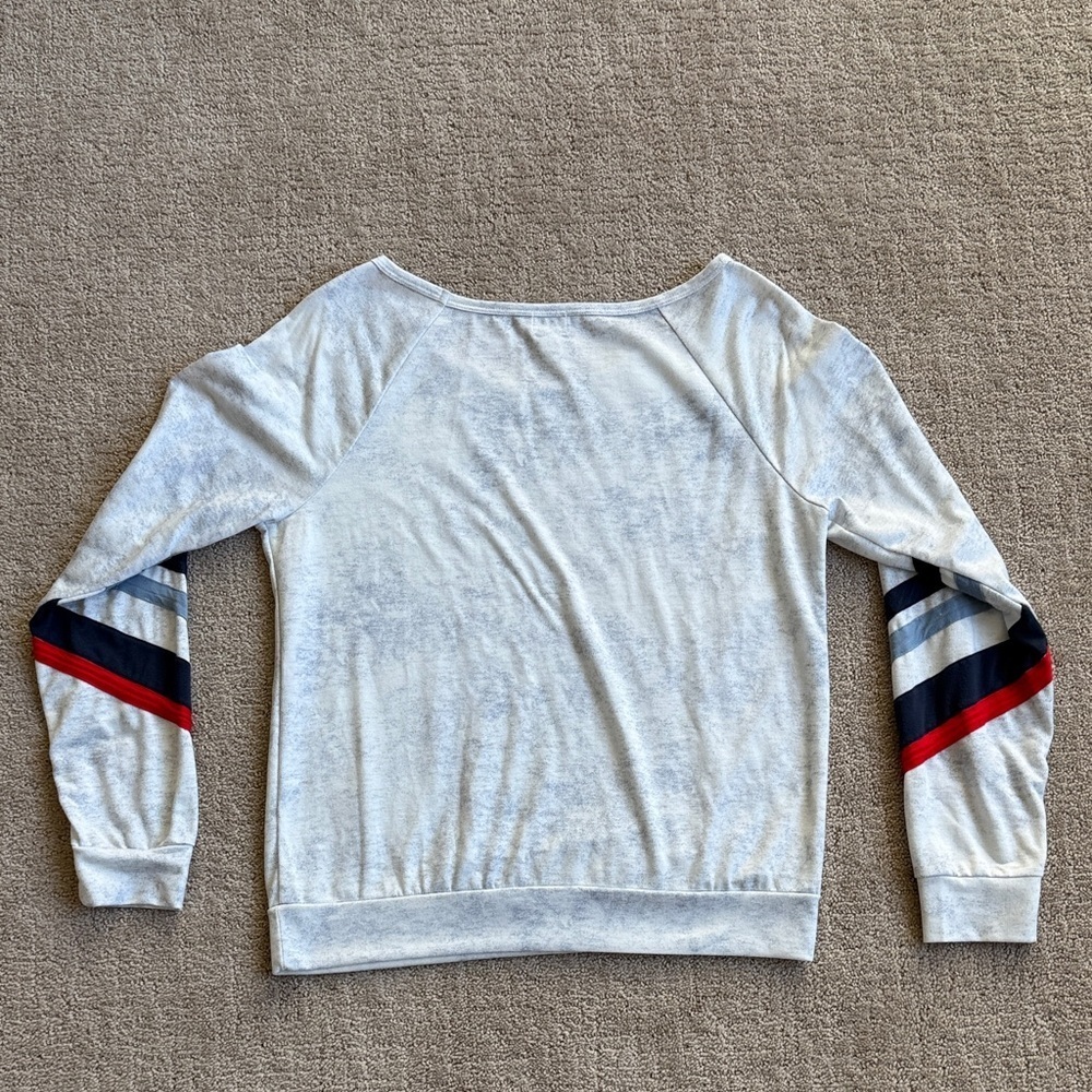 Peyton Jensen Striped Sleeve Sweatshirt - Picture 4 of 7